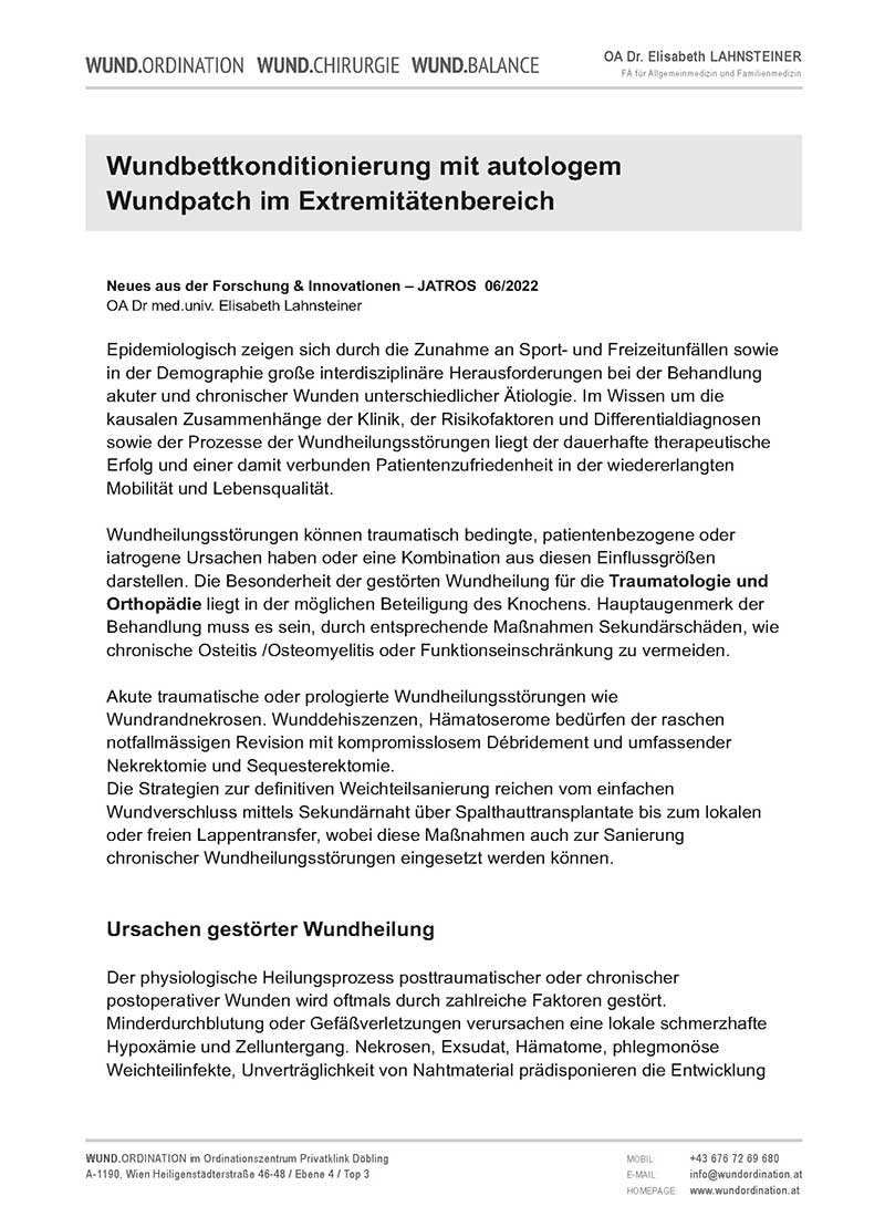 WUNDORDINATION_Wundbettkonditionierung_deutsch