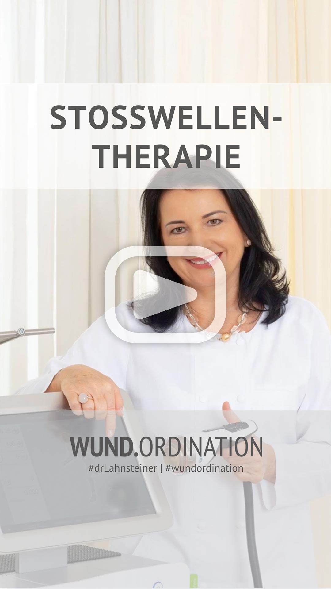 dr. lahnsteiner instagram wundbehandlung stosswellen therapie
