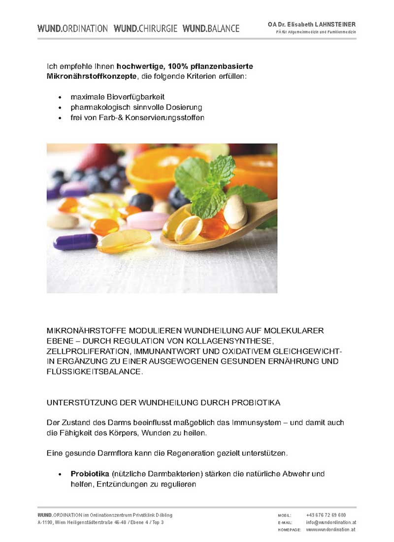 WUNDORDINATION_Orthomolekulare-Suppliments-und-Probiotika